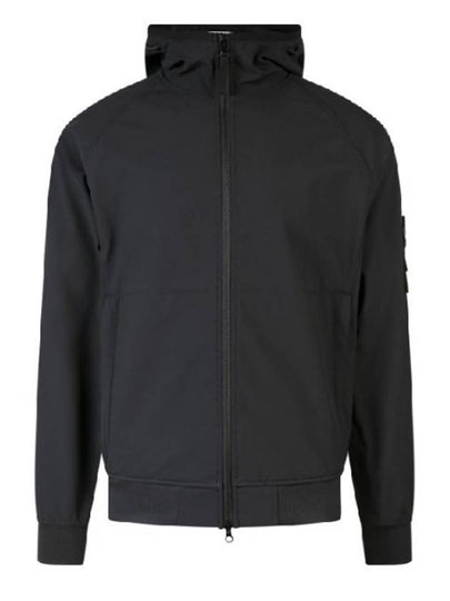 Soft Shell R Technology Nylon Hood Jacket Black - STONE ISLAND - BALAAN 2