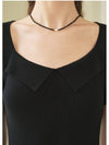 Rune square neck collar knit - MICANE - BALAAN 3