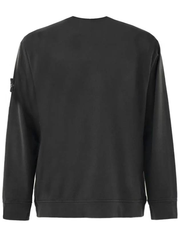 Wappen Patch Cotton Sweatshirt Dark Grey - STONE ISLAND - BALAAN 4