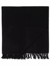 Signature Embroidered Logo Wool Muffler Black - A.P.C. - BALAAN 2