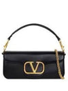 V Logo Shoulder Bag Black - VALENTINO - BALAAN 2