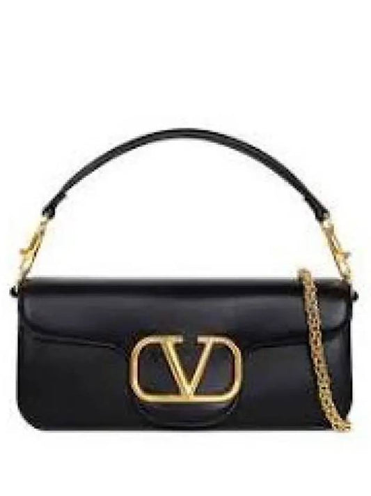 V Logo Shoulder Bag Black - VALENTINO - BALAAN 2