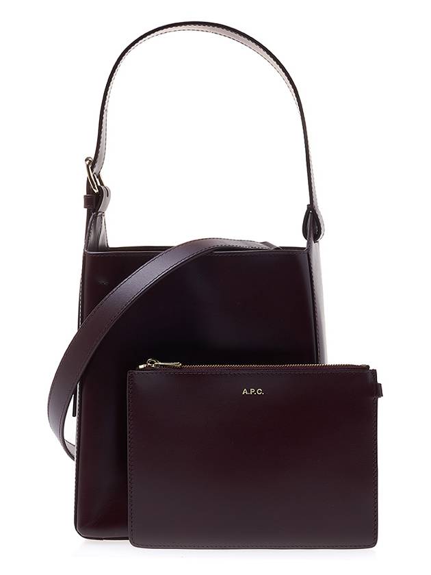 Sock Virginie Strap Small Tote Bag Burgundy - A.P.C. - BALAAN 2