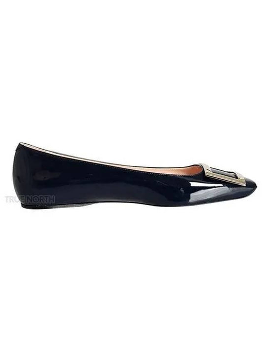 Trompette Metal Buckle Ballerina Navy - ROGER VIVIER - BALAAN 2