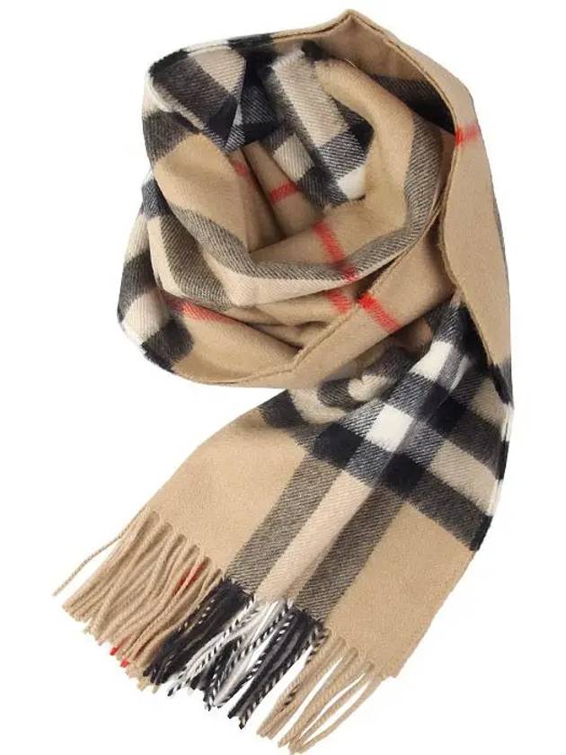 Vintage Check Cashmere Muffler Beige - BURBERRY - BALAAN 4