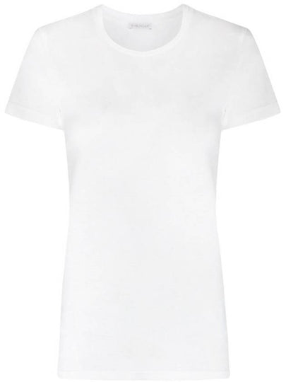 Cotton Logo Patch Short Sleeve T-Shirt White - MONCLER - BALAAN 2