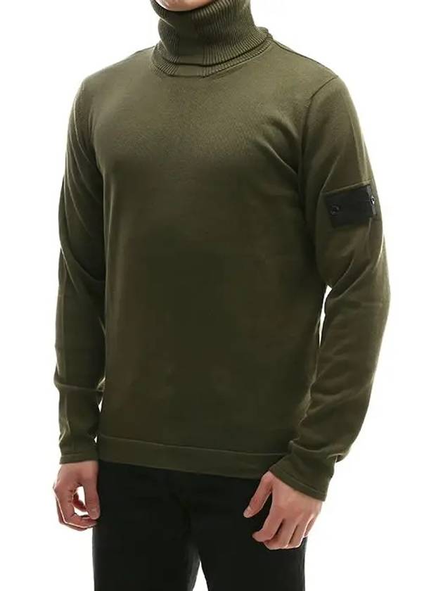 Men's Wappen Shadow Turtleneck Khaki - STONE ISLAND - BALAAN 4