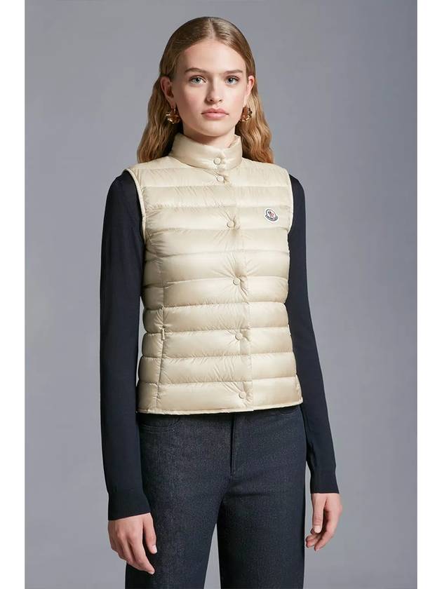 Liane down vest ivory - MONCLER - BALAAN 4