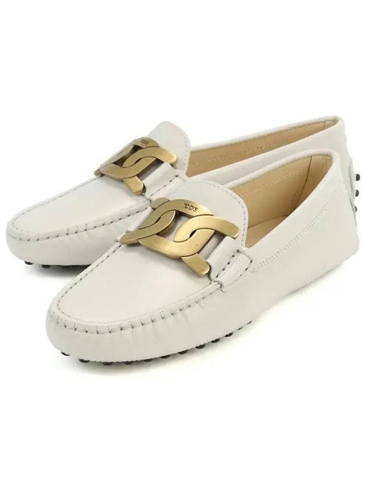 Women's Kate  Gommino Driving Shoes Off White - TOD'S - BALAAN 2