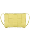 Cassette Intrecciato Small Cross Bag Yellow - BOTTEGA VENETA - BALAAN 6