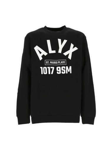 Logo Printing Sweatshirt Black - 1017 ALYX 9SM - BALAAN 1