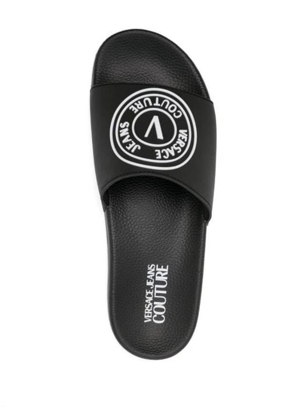 Mule Slippers 76YA3SQ3 ZS192 899 Black - VERSACE - BALAAN 3