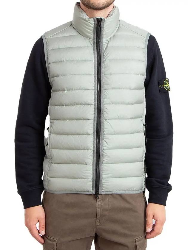 Loom Woven Chambers Recycled Nylon Down TC Vest Grey - STONE ISLAND - BALAAN 2