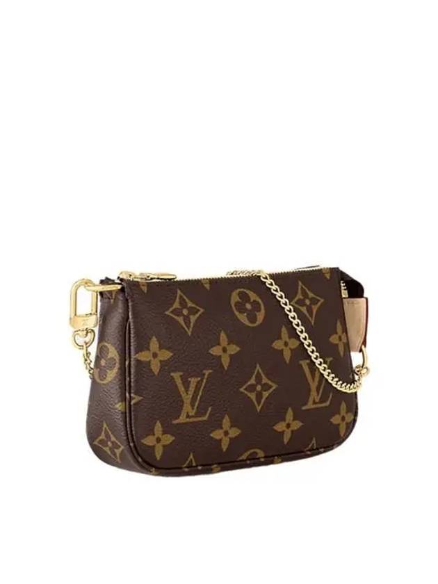 Monogram Mini Pochette Shoulder Bag Brown - LOUIS VUITTON - BALAAN 3