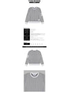 Seersucker Loopback 4 Bar Crew Neck Sweatshirt Light Grey - THOM BROWNE - BALAAN 3