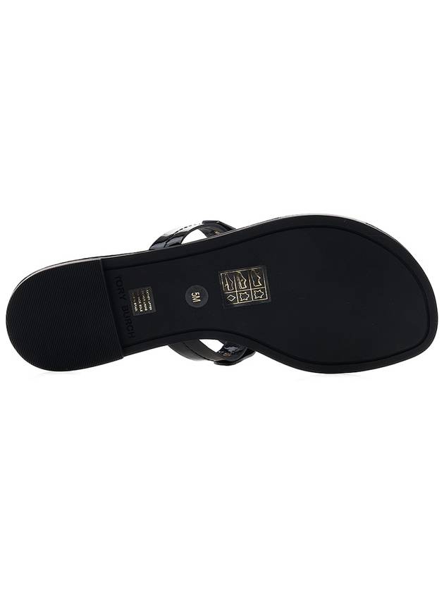 Miller Patent Leather Flip Flops Black - TORY BURCH - BALAAN 6