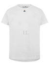 Embroided ORB Peru Short Sleeve T-Shirt White - VIVIENNE WESTWOOD - BALAAN 2