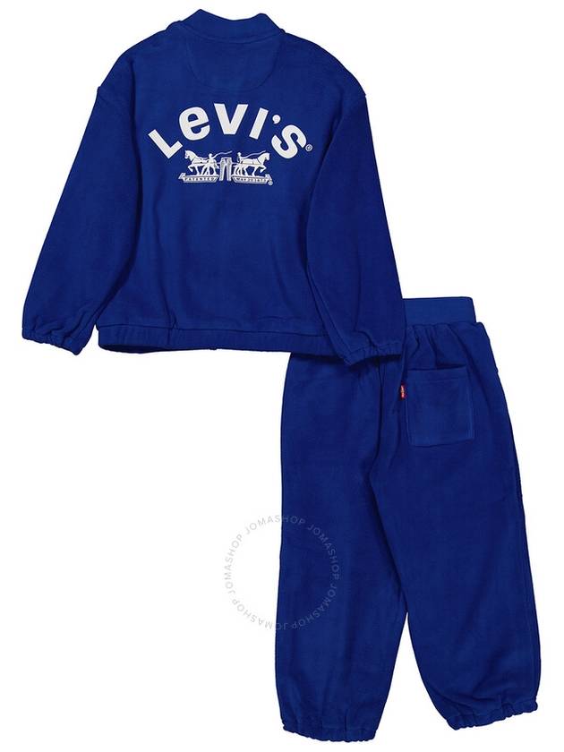 Levi's Boys Blue Quartz Logo Print Zip Up Tracksuit, Size 7 - LEVI'S - BALAAN 3