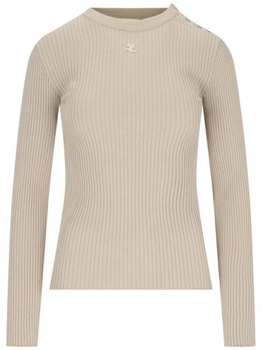 Courrèges Sweaters Beige - COURREGES - BALAAN 1