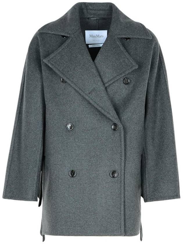 Max Mara 'Asturie1234' Grey Cashmere Blend Coat - MAX MARA - BALAAN 1