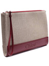 Sense Zipper Clutch Bag Beige Red - CHLOE - BALAAN 4