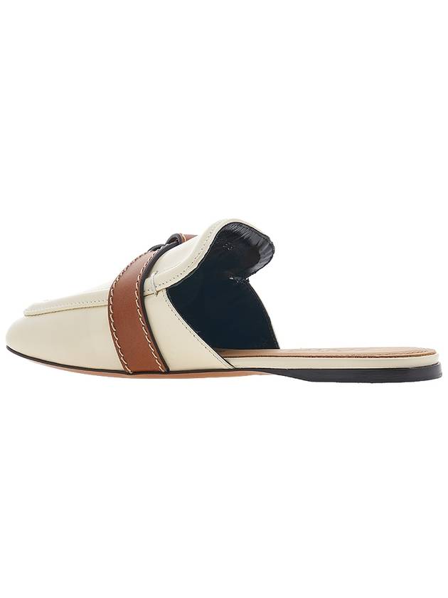 Gate Flat Leather Mule Tan Milk - LOEWE - BALAAN 4