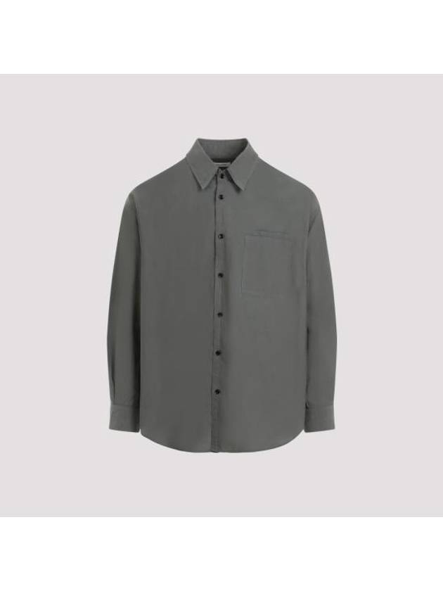 Double Pocket Long Sleeve Shirt Grey - LEMAIRE - BALAAN 1