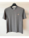 Fox Head Patch Classic Short Sleeve T-Shirt Grey Melange - MAISON KITSUNE - BALAAN 2