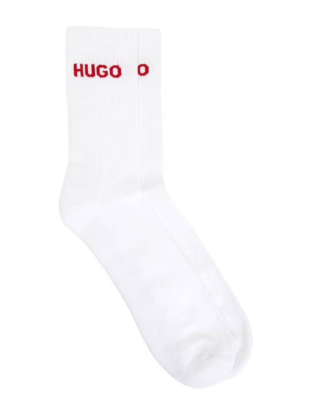 Logo Socks 6 Sets White - HUGO BOSS - BALAAN 3