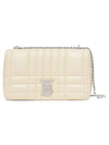 Lola Quilted Leather Shoulder Bag White - BURBERRY - BALAAN 1