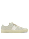 Suede Low Top Sneakers Marble Cream - TOM FORD - BALAAN 2