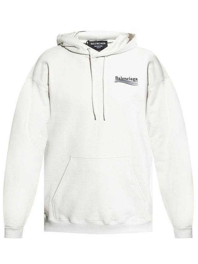 Political Campaign Medium Fit Hoodie White - BALENCIAGA - BALAAN 1