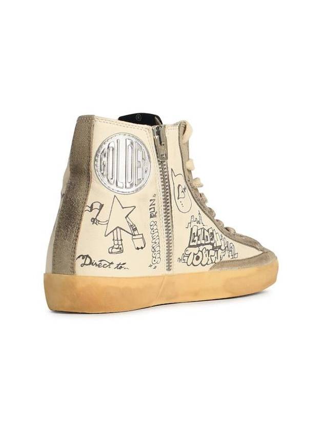 Golden Goose 'Francy' White Leather Sneakers - GOLDEN GOOSE - BALAAN 3