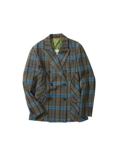 for WOMEN Piccadilly curve check jacket awa444w BLUEBROWN - ANDERSSON BELL - BALAAN 1