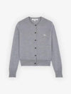 Baby Fox Patch Regular Cardigan Grey Melange - MAISON KITSUNE - BALAAN 2