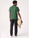 Men's Regular Fit Logo Short Sleeve Polo Shirt Green - LACOSTE - BALAAN 5