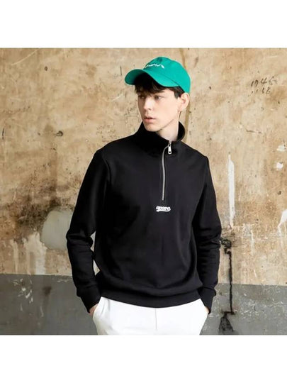 Golf Tennis Solid Half Zip Up T-Shirt Black - AVAVE - BALAAN 2