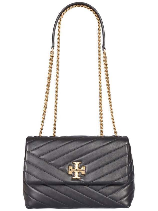 Kira Chevron Convertible Strap Small Shoulder Bag Black - TORY BURCH - BALAAN 2