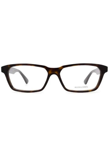 Eyewear Rectangle Frame Eyeglasses Havana - BOTTEGA VENETA - BALAAN 1