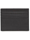 Triangle Logo Saffiano Card Wallet Black - PRADA - BALAAN 4