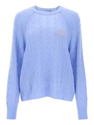 23 fw cashmere sweater WITH PEGASUS embroid 12793 9200 0250 B0230462698 - ETRO - BALAAN 1