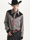 western cowboy shirt gray - MSKN2ND - BALAAN 1