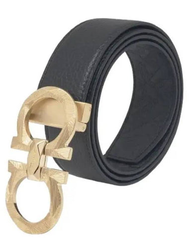 Ferragamo Gancini Belt Black - SALVATORE FERRAGAMO - BALAAN 1