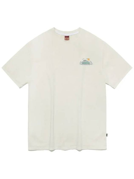 Camper Van Tour Pigmented Short Sleeve T Shirt Light Beige - FLUKE - BALAAN 2