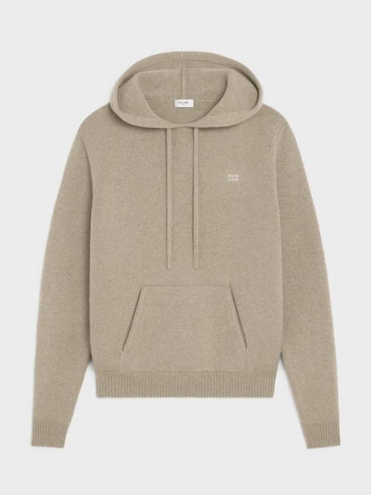 Triomphe Wool Cashmere Hoodie Beige - CELINE - BALAAN 2