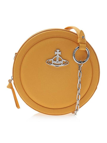 Ruby Round Saffiano Cross Bag Yellow - VIVIENNE WESTWOOD - BALAAN 1