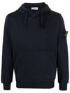 Wappen Patch Hoodie Dark Navy - STONE ISLAND - BALAAN 3