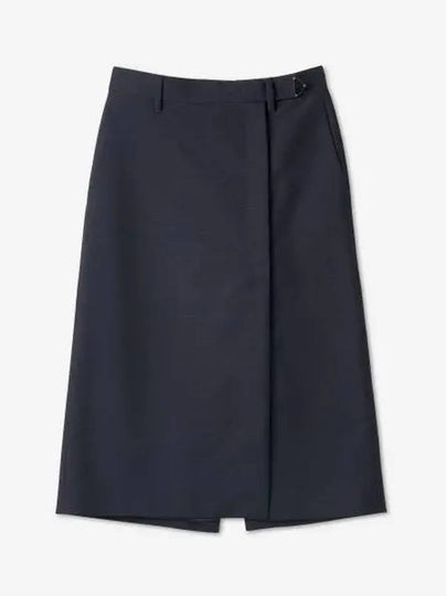 Kid Mohair Midi Skirt Blue - PRADA - BALAAN 2