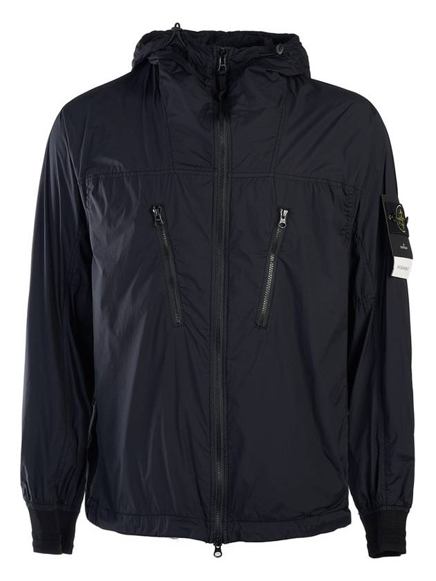 Skin Touch Nylon TC Hooded Jacket Black - STONE ISLAND - BALAAN 2