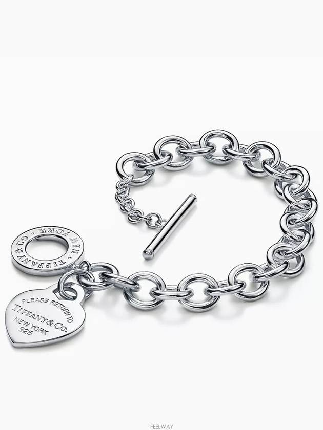 Heart Tag Toggle Bracelet Silver - TIFFANY & CO. - BALAAN 4